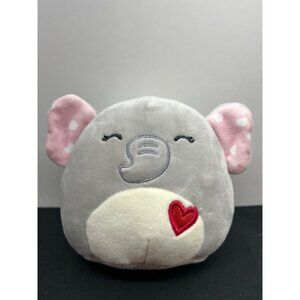 Squishmallows Valentines Day Ellie The Elephant 4" Plush From Mystery Squad Caps